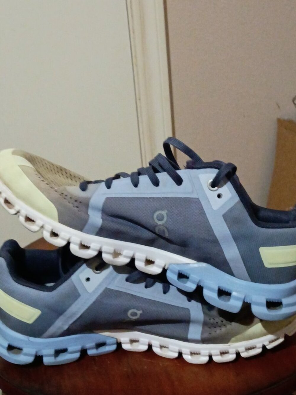 Womens On Cloudflow Blue Ombre Athletic Running Gym Road Sneakers Shoes Size 8 - Picture 11 of 15